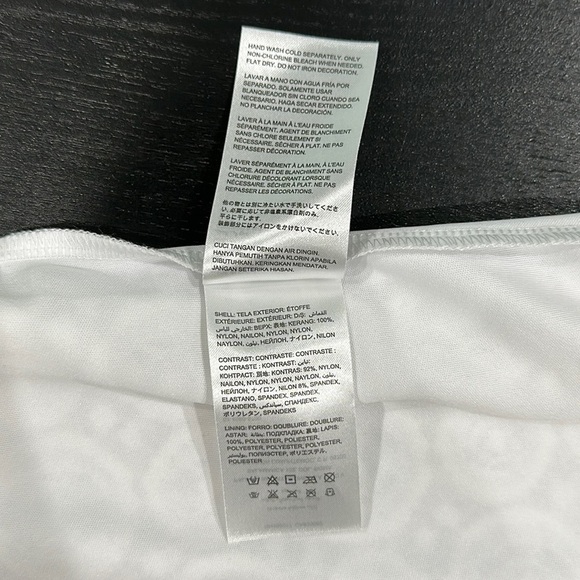 Bebe White Lined Lace Bodycon Mini Dress with Mesh Inserts - XXS - Picture 5 of 7